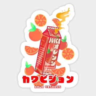 Juice Box Orange, ORENJI 🍊🍹 Sticker